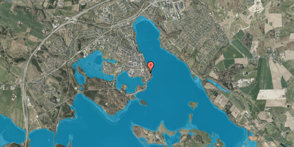 Oversvømmelsesrisiko fra vandløb på Borgergade 13B, 8660 Skanderborg
