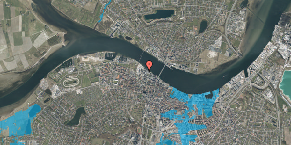 Oversvømmelsesrisiko fra vandløb på Porthusgade 1, 2. 11, 9000 Aalborg
