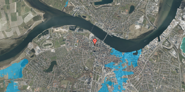Oversvømmelsesrisiko fra vandløb på Poul Paghs Gade 4, 9000 Aalborg