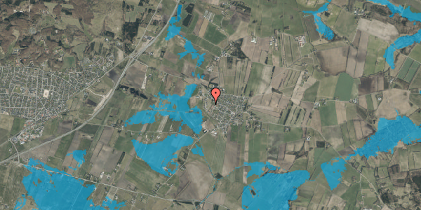 Oversvømmelsesrisiko fra vandløb på Kidholm 23D, 9310 Vodskov