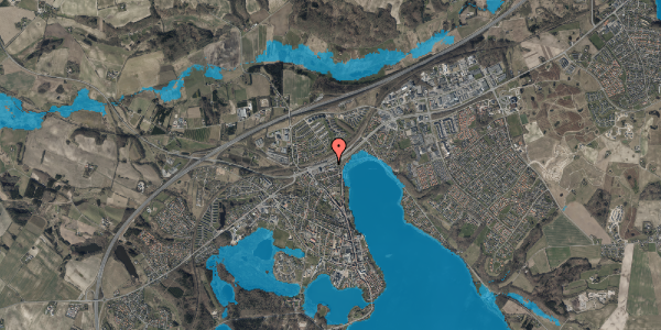 Oversvømmelsesrisiko fra vandløb på Regnbuevænget 3, 2. 4, 8660 Skanderborg
