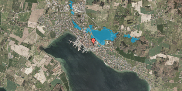 Oversvømmelsesrisiko fra vandløb på Kapellanstræde 1B, 5600 Faaborg