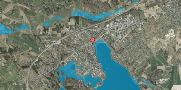 Oversvømmelsesrisiko fra vandløb på Krøyer Kielbergs Vej 7A, 8660 Skanderborg