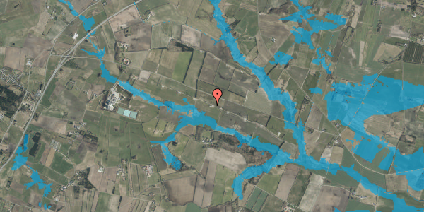 Oversvømmelsesrisiko fra vandløb på Lyngdrupvej 40D, 9310 Vodskov