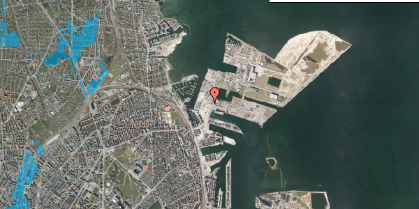 Oversvømmelsesrisiko fra vandløb på Levantkaj 1, 1. , 2150 Nordhavn