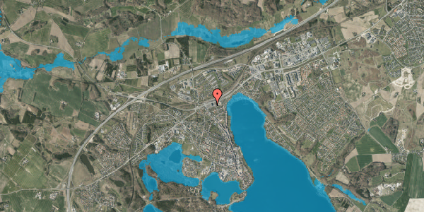 Oversvømmelsesrisiko fra vandløb på Krøyer Kielbergs Vej 3, 8660 Skanderborg
