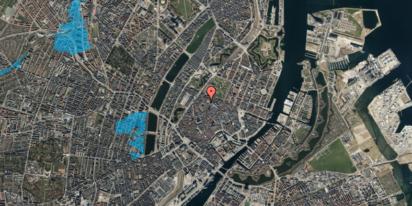 Oversvømmelsesrisiko fra vandløb på Hauser Plads 1, 5. tv, 1127 København K