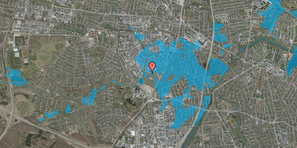 Oversvømmelsesrisiko fra vandløb på Hf. Islegaard 277, 2730 Herlev