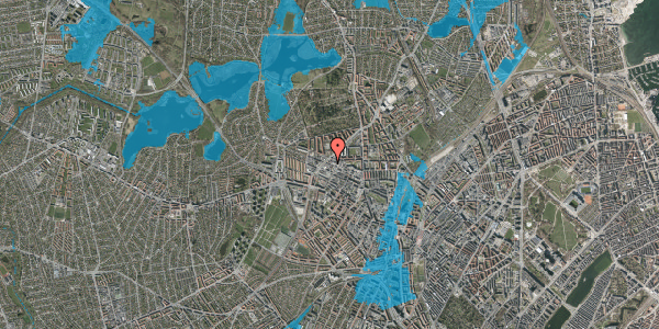 Oversvømmelsesrisiko fra vandløb på Dortheavej 43, 2400 København NV