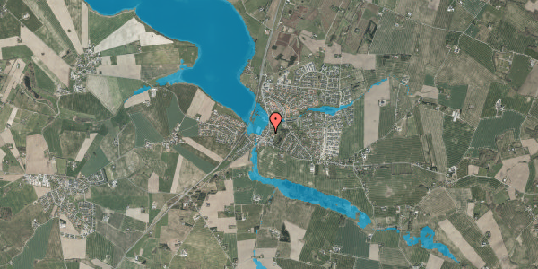 Oversvømmelsesrisiko fra vandløb på Solbjerg Hovedgade 67B, st. , 8355 Solbjerg