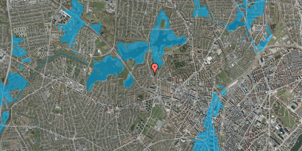 Oversvømmelsesrisiko fra vandløb på Horsebakken 19, 2400 København NV