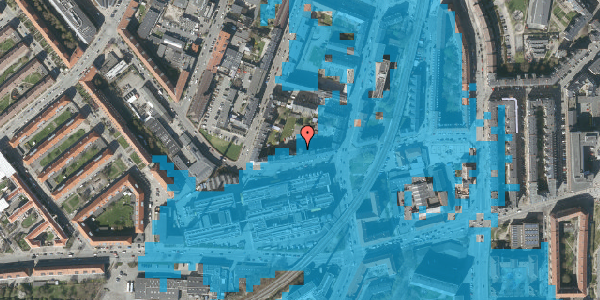 Oversvømmelsesrisiko fra vandløb på Glentevej 10, 3. 8, 2400 København NV