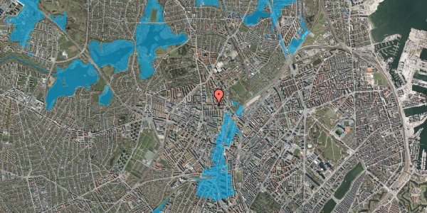 Oversvømmelsesrisiko fra vandløb på Bogtrykkervej 12, 2400 København NV