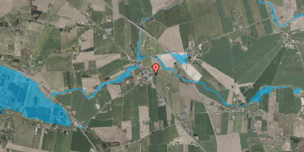 Oversvømmelsesrisiko fra vandløb på Hobrovej 360K, 8920 Randers NV