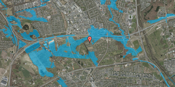 Oversvømmelsesrisiko fra vandløb på Slotsstien 501, 2605 Brøndby