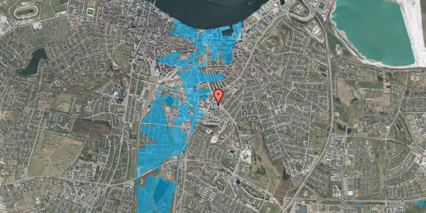 Oversvømmelsesrisiko fra vandløb på Alexander Foss Gade 16A, 4. 7, 9000 Aalborg