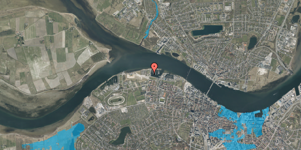 Oversvømmelsesrisiko fra vandløb på Vestre Fjordvej 70, 9000 Aalborg