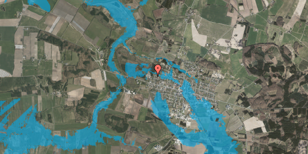 Oversvømmelsesrisiko fra vandløb på Moselunden 57, 8963 Auning