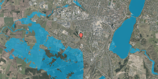 Oversvømmelsesrisiko fra vandløb på Liseborg Bakke 74, 8800 Viborg