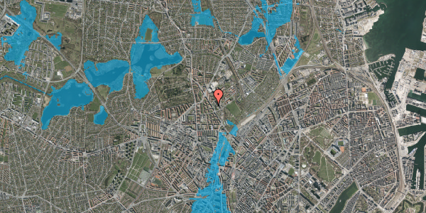 Oversvømmelsesrisiko fra vandløb på Tagensvej 194, 2400 København NV