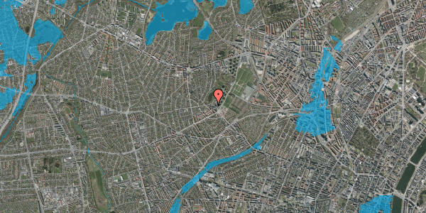 Oversvømmelsesrisiko fra vandløb på Ringholmvej 29, 2700 Brønshøj