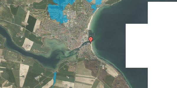 Oversvømmelsesrisiko fra vandløb på Søndre Havnekaj 19, 5300 Kerteminde