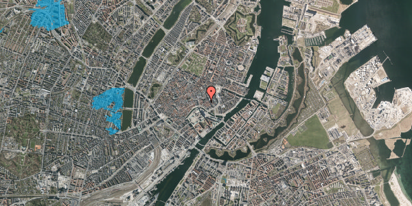 Oversvømmelsesrisiko fra vandløb på Nikolaj Plads 25B, 1. th, 1067 København K