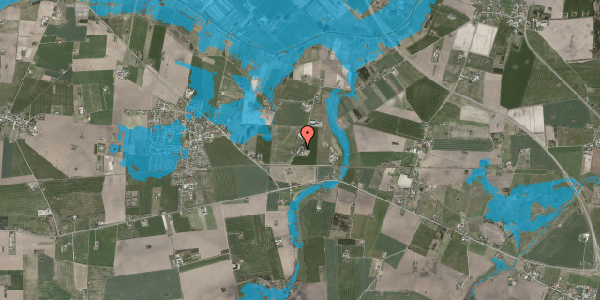Oversvømmelsesrisiko fra vandløb på Østre Vej 6, 4532 Gislinge