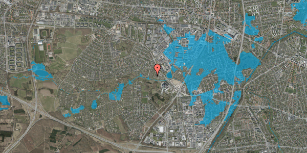 Oversvømmelsesrisiko fra vandløb på Øster Hanevad 78, 2740 Skovlunde