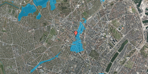 Oversvømmelsesrisiko fra vandløb på Hejrevej 28, 1. , 2400 København NV