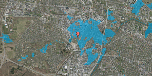 Oversvømmelsesrisiko fra vandløb på Hf. Islegaard 223, 2730 Herlev