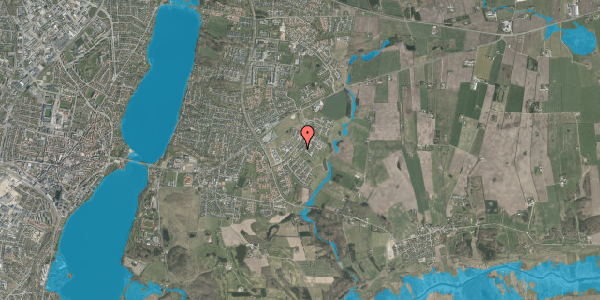 Oversvømmelsesrisiko fra vandløb på Asmild Dal 1, st. 3, 8800 Viborg