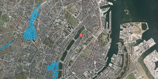 Oversvømmelsesrisiko fra vandløb på Abildgaardsgade 33, st. , 2100 København Ø