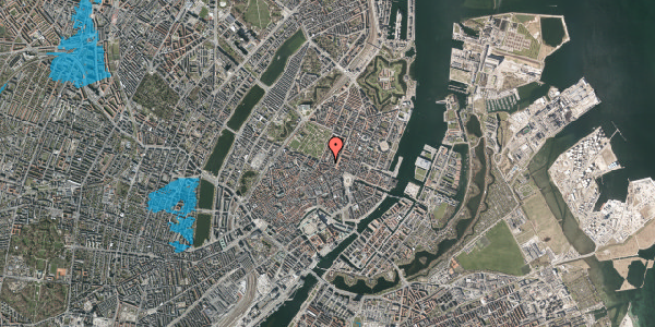 Oversvømmelsesrisiko fra vandløb på Adelgade 1, kl. , 1304 København K