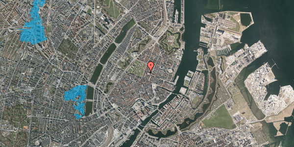 Oversvømmelsesrisiko fra vandløb på Adelgade 15, 2. , 1304 København K