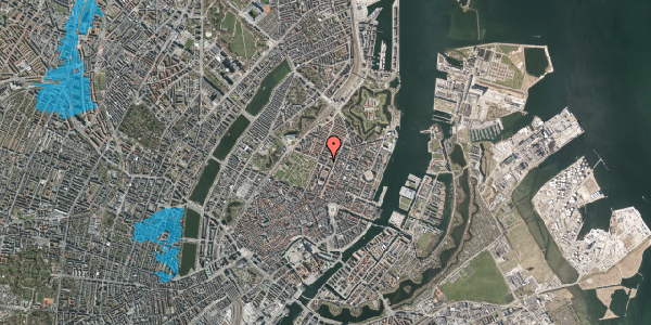 Oversvømmelsesrisiko fra vandløb på Adelgade 55, 3. th, 1304 København K