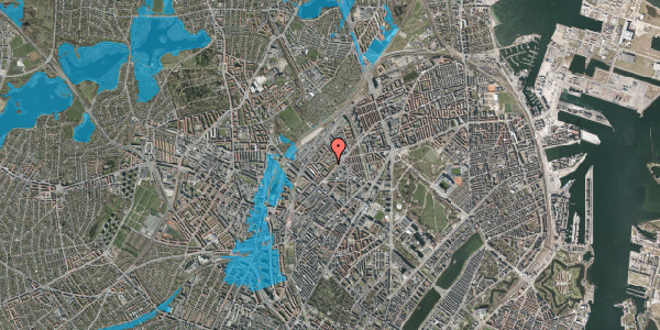 Oversvømmelsesrisiko fra vandløb på Sigynsgade 56, 4. th, 2200 København N