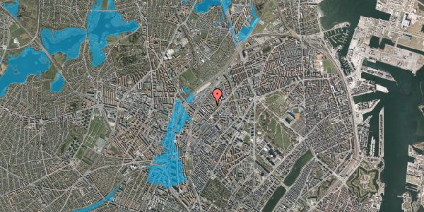 Oversvømmelsesrisiko fra vandløb på Sigynsgade 42, 1. tv, 2200 København N