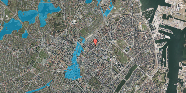 Oversvømmelsesrisiko fra vandløb på Sigynsgade 32, 3. mf, 2200 København N