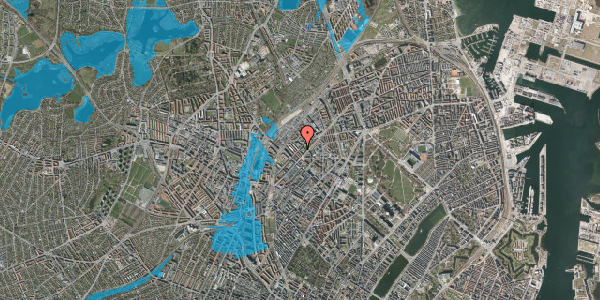 Oversvømmelsesrisiko fra vandløb på Sigynsgade 26, 2. th, 2200 København N