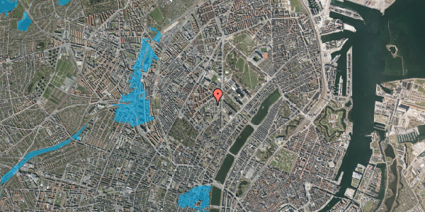 Oversvømmelsesrisiko fra vandløb på Alléen 1, 1. 258, 2200 København N