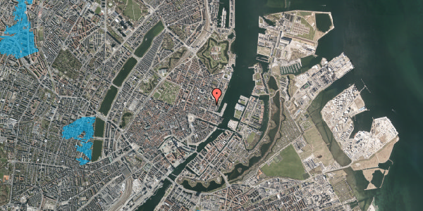 Oversvømmelsesrisiko fra vandløb på Amaliegade 12, 1. 2, 1256 København K