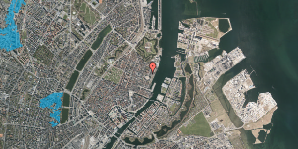 Oversvømmelsesrisiko fra vandløb på Amaliegade 22, kl. , 1256 København K
