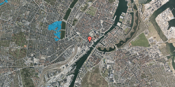 Oversvømmelsesrisiko fra vandløb på H.C. Andersens Boulevard 40, 5. tv, 1553 København V