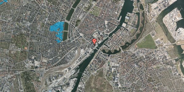 Oversvømmelsesrisiko fra vandløb på H.C. Andersens Boulevard 42, 3. tv, 1553 København V