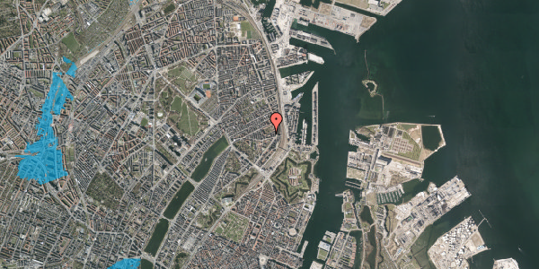 Oversvømmelsesrisiko fra vandløb på Arendalsgade 5, 3. mf, 2100 København Ø