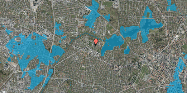 Oversvømmelsesrisiko fra vandløb på Arildsgård 4, 2. tv, 2700 Brønshøj