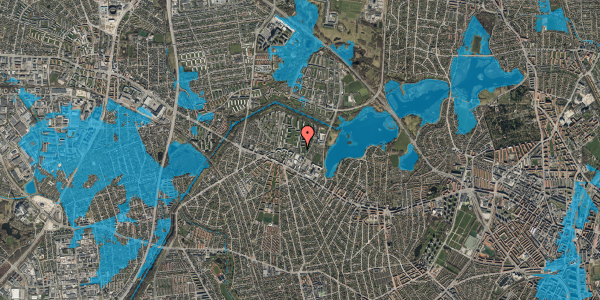 Oversvømmelsesrisiko fra vandløb på Arildsgård 5, 2. th, 2700 Brønshøj