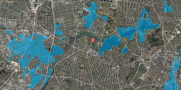 Oversvømmelsesrisiko fra vandløb på Arildsgård 21, 1. th, 2700 Brønshøj