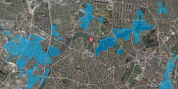 Oversvømmelsesrisiko fra vandløb på Arildsgård 26, 2. tv, 2700 Brønshøj